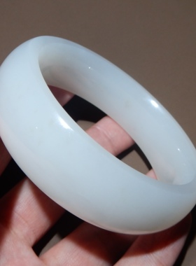 方言和田玉青海老坑油润手镯