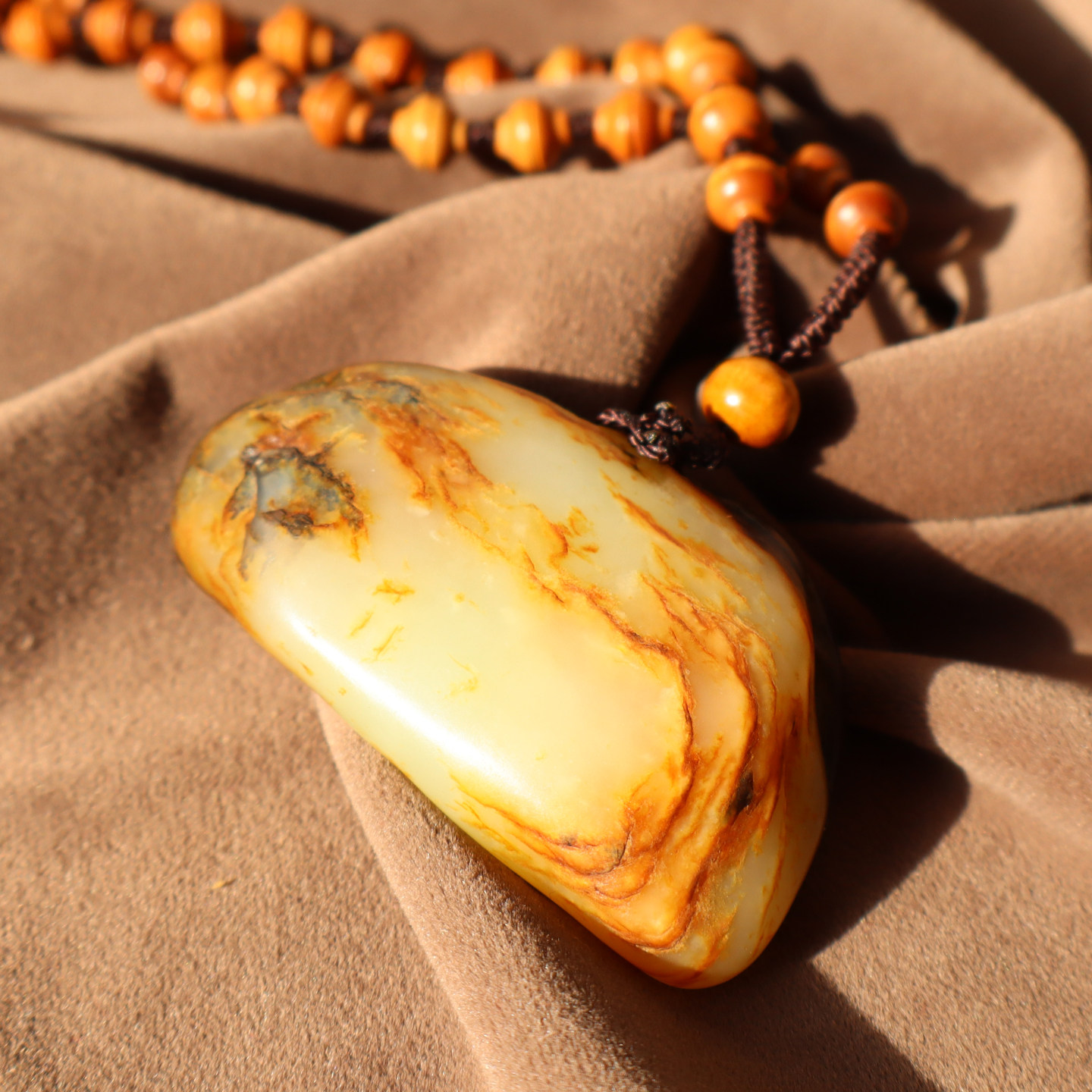 惊呆了方言和田玉精品放漏黄沁皮白玉籽料原石籽料玩料挂件把件A2