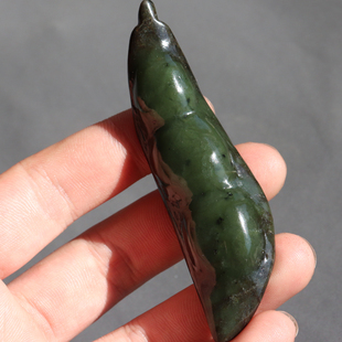 放漏方言和田玉新疆老熟料油润聚黑油皮青黄口籽料四季平安挂件A8