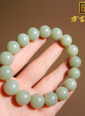 俄料料碧玉粉青无结构卡12mm圆珠