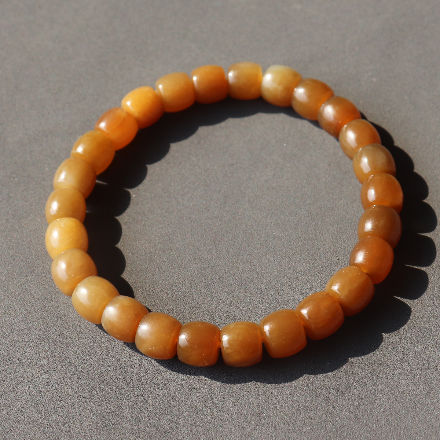 方言和田玉特惠新疆且末料红糖油润高脂8mm直切老型珠手链手串A8