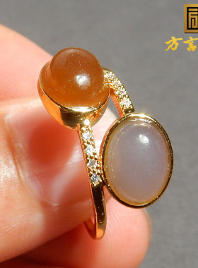 罕见方言品牌和田玉精品级细腻油润且末料糖玉青海料烟紫戒指w1