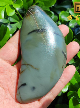 方言特惠珍藏标本级精品金鹿皮天蓝色一口气蓝玉籽料原石玩料w2