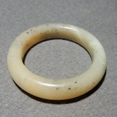 方言和田玉特惠精品新疆且末糖青花料温润细腻内径51mm手镯子w4