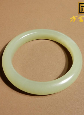 青海老坑冰底蜂蜜水57mm正装手镯