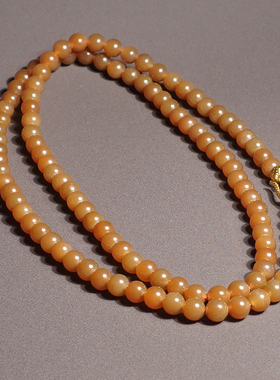 方言和田玉新疆且末黄金糖玉手串