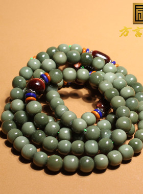 方言俄罗斯碧玉鸭蛋手串