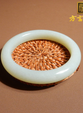 新疆且末料羊脂白玉内径58mm手镯