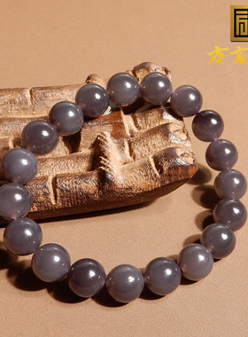 青海老坑料帝王紫10mm圆珠手串