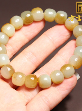 封神之作方言和田玉新疆且末料细润糖白玉10mm老型珠高级感手串A6