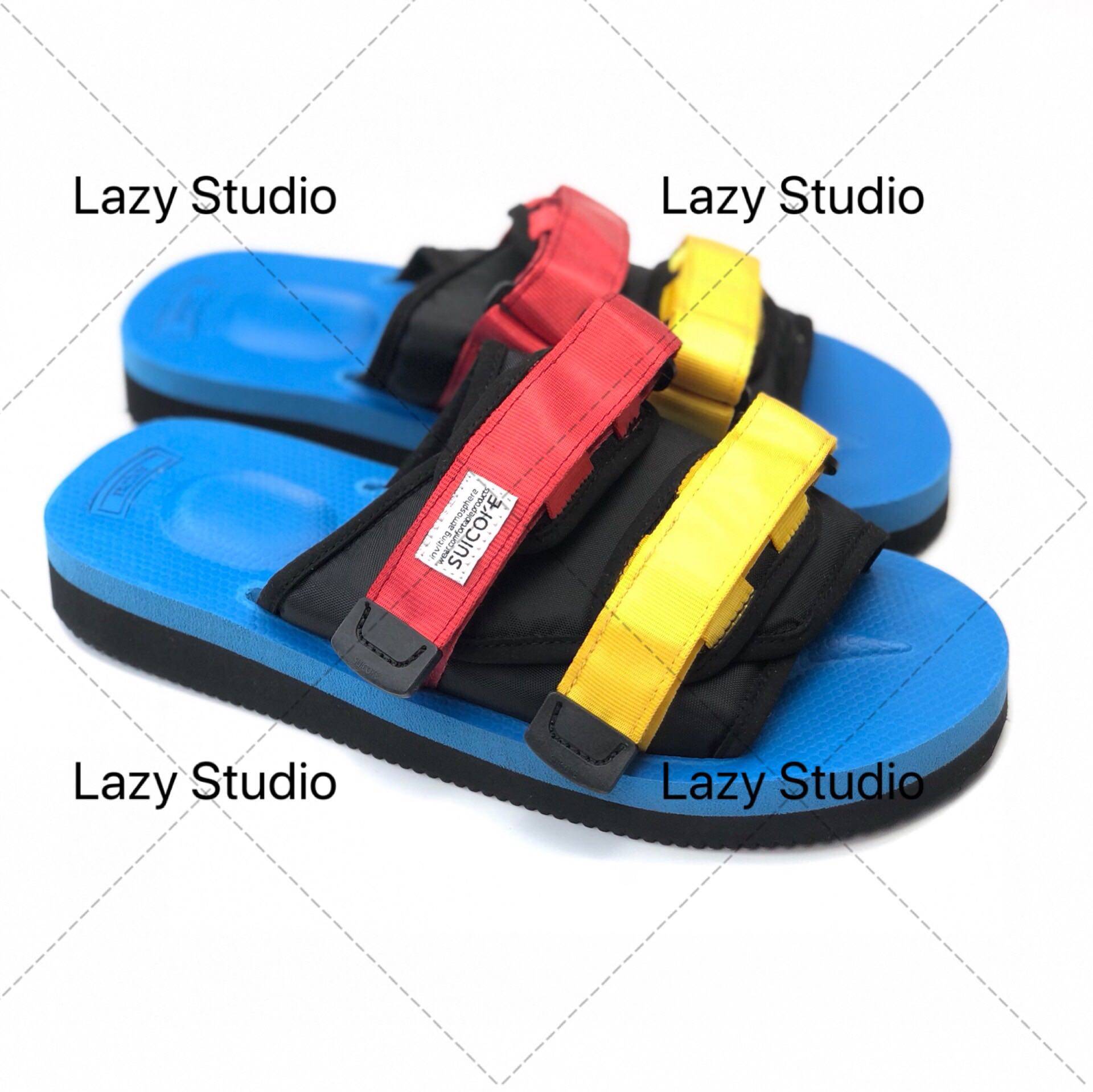 全新现货Suicoke 欧洲限定 情侣款Vibram大V底 彩色拖鞋