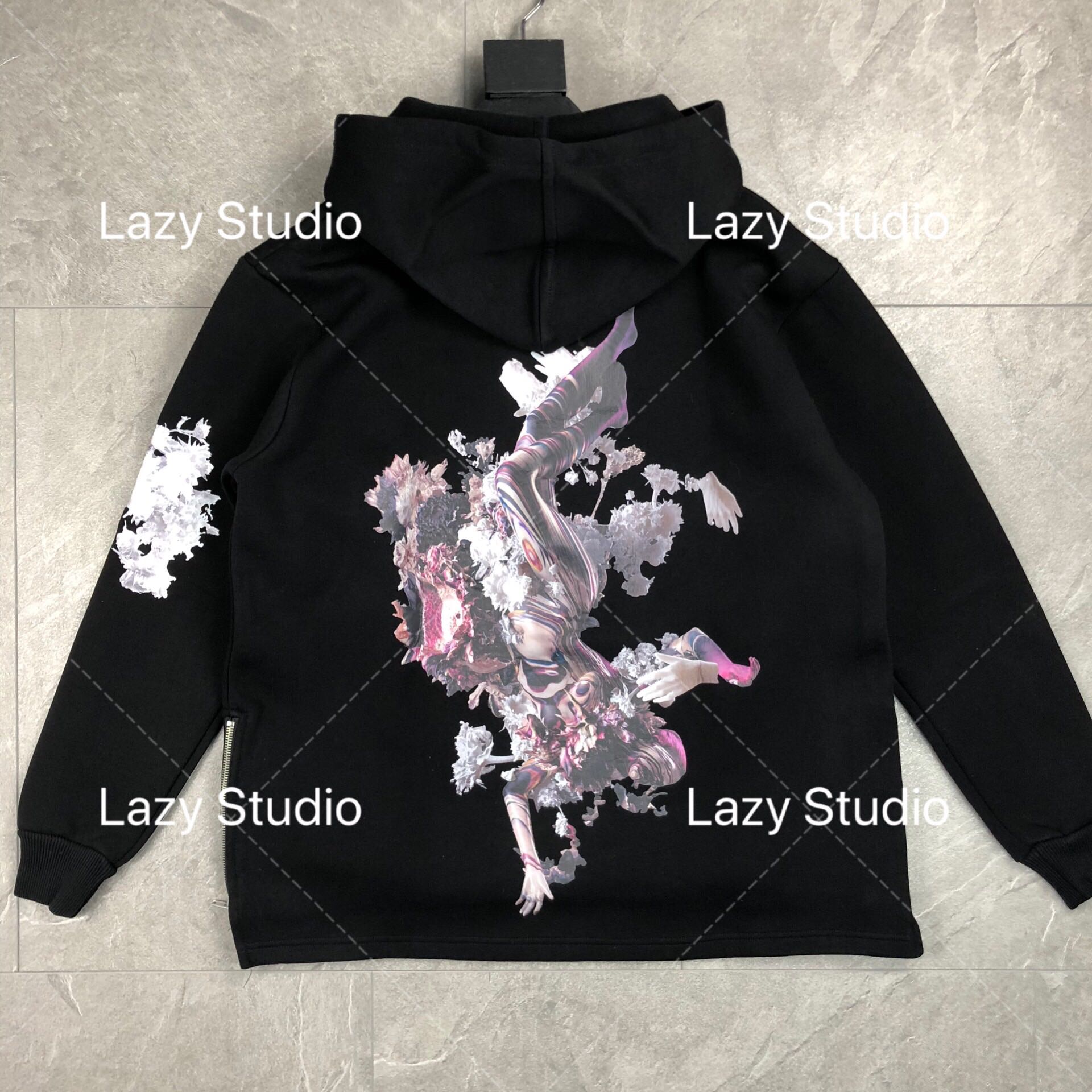 全新现货This Is not Clothing 设计师品牌3D立体印花连帽卫衣