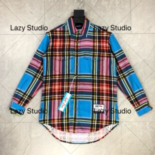 Don 衬衫 美国产 暗纹格子桑蚕丝休闲衬衣 男士 全新现货Just