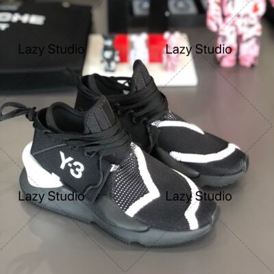 y3全新黑白条纹kaiwa休闲运动鞋