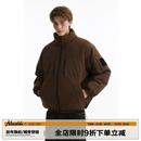 男道美式 立领保暖加厚棉衣棉服 复古90白鸭绒双面穿羽绒服男女冬季