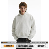男女春秋纯色套头外套 连帽卫衣帽衫 男道重磅500g美式 cleanfit短款