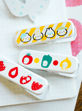 【Lookstamp】 原创手账素材 草莓 小熊 手帐夹子