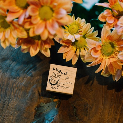 【Lookstamp】原创手帐素材  木质手帐印章 数字字母印章套组