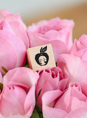 【Lookstamp】 原创可爱手账素材  小鸟 蝴蝶 水果 木质手帐印章