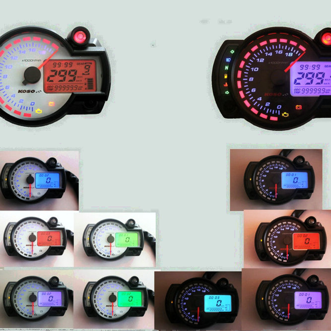 1w8极速改装液晶水温油量仪表