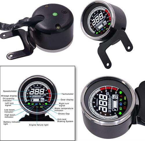 新款水温1-6超清真彩液晶仪表