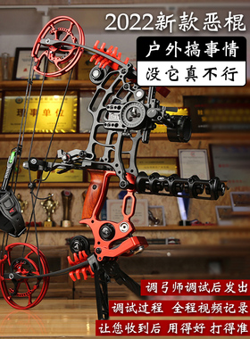 恶棍两用弓钢珠射箭复合现代弓箭渔猎射程远成年人专业努弓高精度