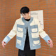 拼接款 小香风外套男韩版 气质型夹克西服上衣A452 个性 6300 P135