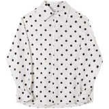 新款洋气波点长袖衬衫时尚复古风暗纹百搭休闲上衣A452--H75--P75，男装衬衫，电商A452