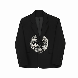 秋装新款潮流西服新中式团纹刺绣西装外套A452--6469--P145图片