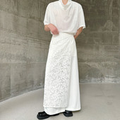 阔腿裤 时髦不对称设计休闲长裤 A452 山本暗黑风个性 H175 P115