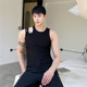 夏上新时髦修身 P55 6253 小背心小众设计百搭无袖 套头上衣A452