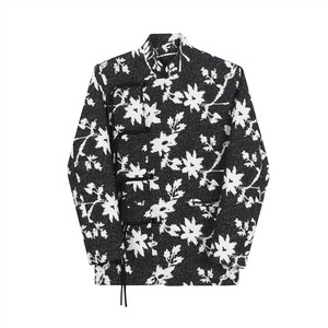 冬装新款新中式立领印花修身西服外套A452--6326--P145图片