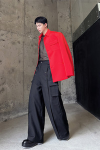 秋上新个性定制空气棉风外套休闲中式西服潮A452--6273--P135图片