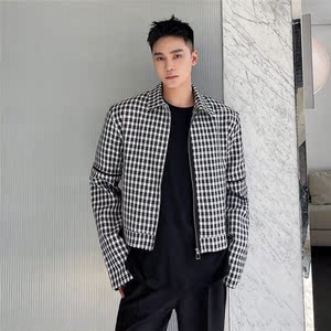 新款复古风个性短款夹克外套可拆卸袖子款上衣A452--6203--P125图片