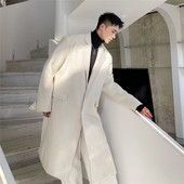 新款 P155 6183 小香风亮丝毛呢风衣时髦不规则中长款 大衣潮A452