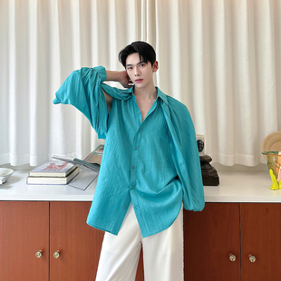 法式 衬衫 慵懒风两穿式 上衣A452 P115 新款 H205 高级设计感长袖
