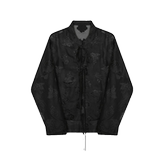 夏季新中式提花系带长袖衬衫复古禅意风上衣潮A452--H171--P105，男装衬衫，电商A452