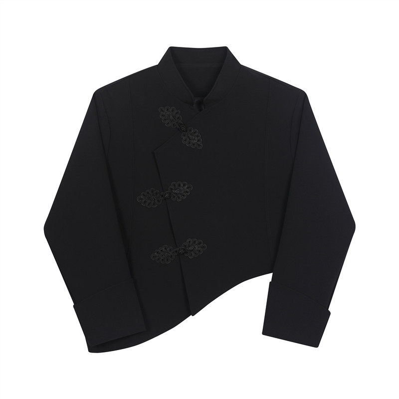 新款风盘扣短款小西服个性潮流中式西装外套A452--6313--P135,男装西服套装,电商A452