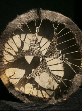 UltreyaDrums Ultreya 手鼓 shaman 蒙古长毛 saman鼓 六叶状编织