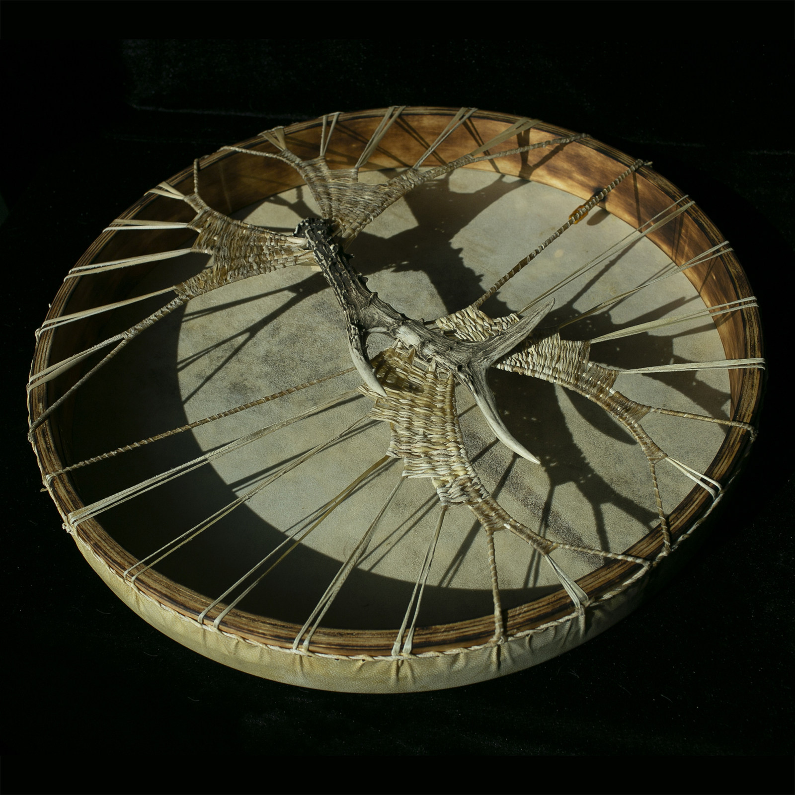 UltreyaDrums 鹿角 羊皮 手鼓 shaman drum 印第安框鼓 音疗乐器