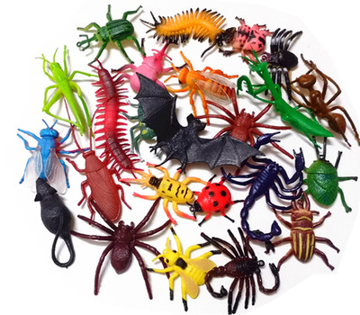 仿真小号蜜蜂蝎子瓢虫塑胶假蜘蛛