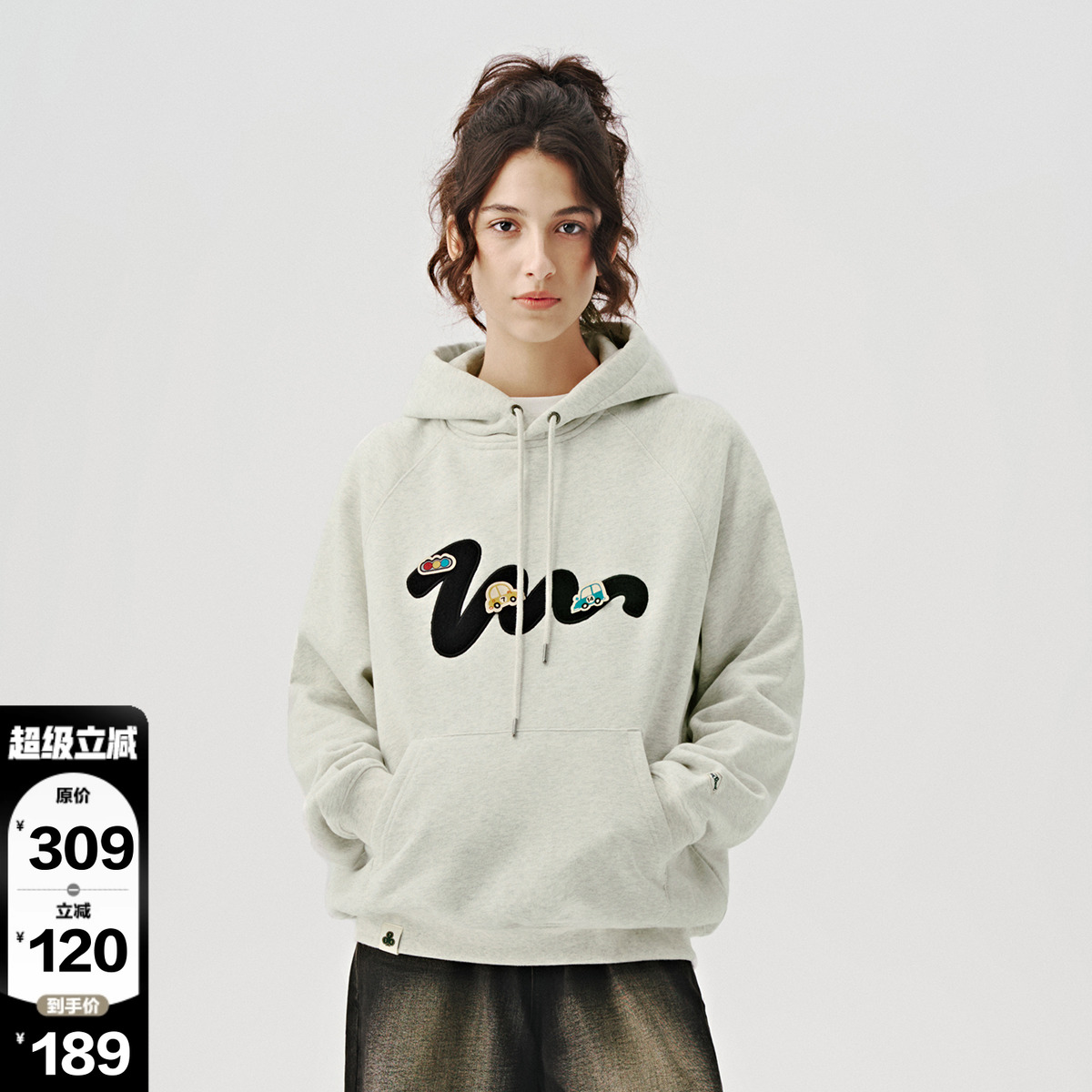 魔术贴714street卫衣连帽