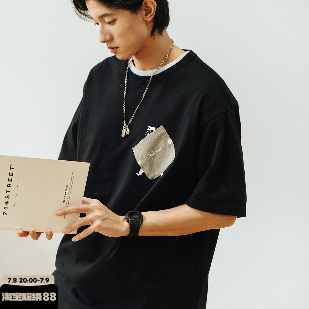 夏季半袖上衣短袖t恤714street