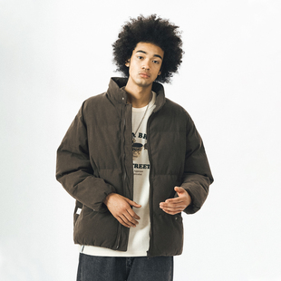 714street灯芯绒棉服男冬季 面包服情侣棉袄外套加厚棉衣潮牌外套