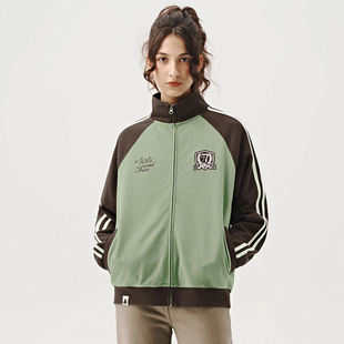 外套情侣美式 针织开衫 卫衣 新款 714street复古学院风夹克男24秋季