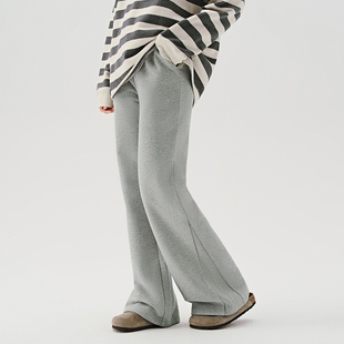 女2024秋季 长裤 新款 卫裤 714street美式 宽松休闲运动裤 显瘦微喇裤