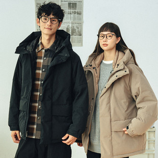 秋冬季 714street连帽羽绒服男2021新款 加绒加厚宽松国潮情侣外套