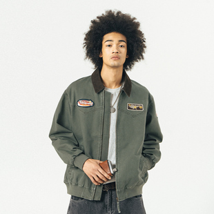 圣达菲夹克 潮牌情侣装 714street美式 复古外套男女2023秋冬款
