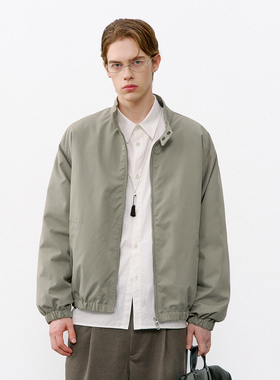 714street哈灵顿立领羽绒服男2025冬季90白鸭绒保暖宽松短阔外套