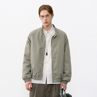 714street哈灵顿立领羽绒服男2025冬季 90白鸭绒保暖宽松短阔外套